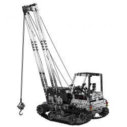 1745pcs 2.4g 10ch rc heavy duty self-erecting crane with laterally foldable jib diy metal kit