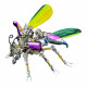 180pcs punk mini wasp 3d metal puzzle diy insect