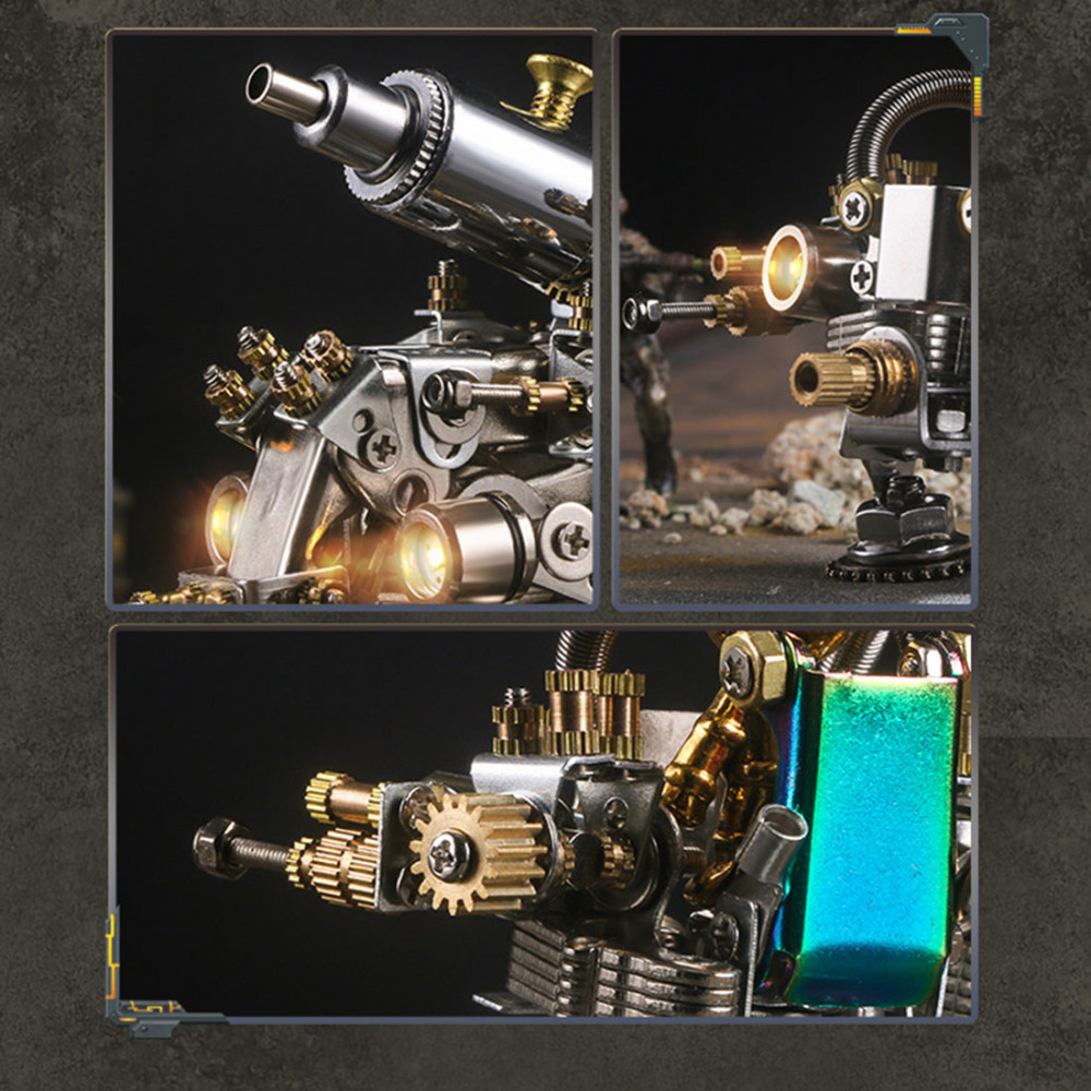 1pc blind box random mini diy 3d assembly armor metal submarine mecha ...