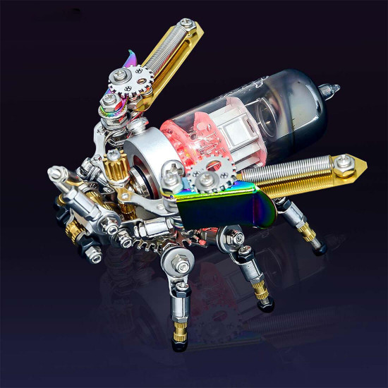 200pcs mechanical led firefly 3d metal puzzle insect series