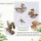 200pcs+ steampunk metal assembly butterfly caligo eurilochusa, kallima inachus & junonia almana