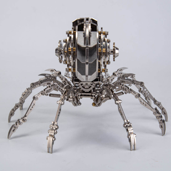 203pcs diy mini jumping spider 3d metal puzzle model for adults