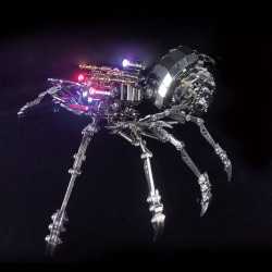 203pcs diy mini jumping spider 3d metal puzzle model for adults