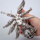 203pcs diy mini jumping spider 3d metal puzzle model for adults