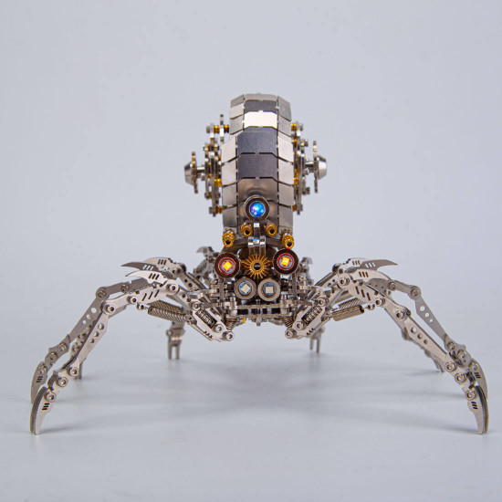 203pcs diy mini jumping spider 3d metal puzzle model for adults