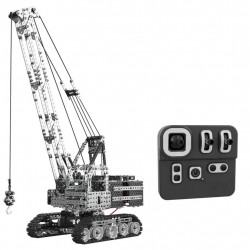 2152pcs diy assembly stainless steel 2.4g 12ch remote control crane rc crawler crane toy for adults