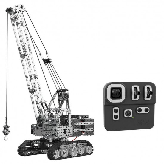 2152pcs diy assembly stainless steel 2.4g 12ch crane rc crawler crane toy for adults