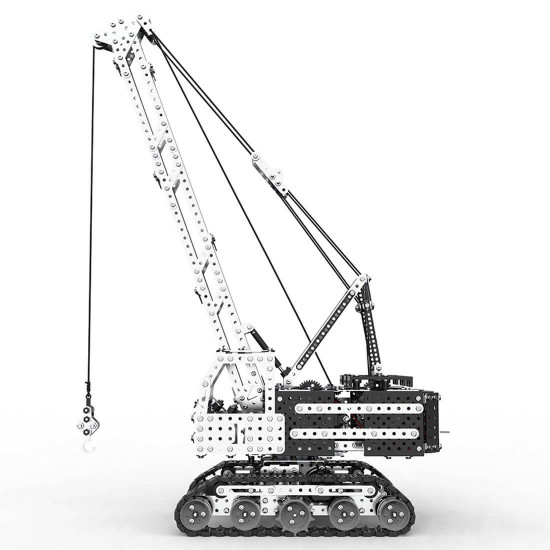 2152pcs diy assembly stainless steel 2.4g 12ch crane rc crawler crane toy for adults