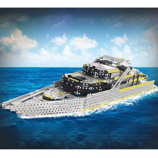 2451pcs assembly screw 3d mechanical large cruise ship metal puzzle model kit toy