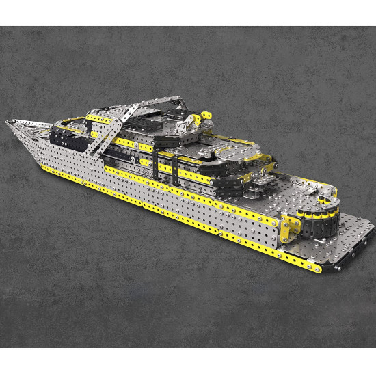 2451pcs assembly screw 3d mechanical large cruise ship metal puzzle model kit toy