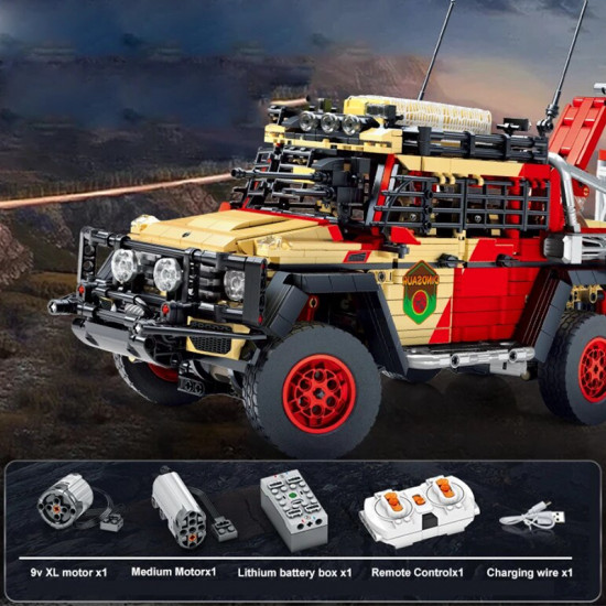 remote controlled jurassic 6x6 2452pcs