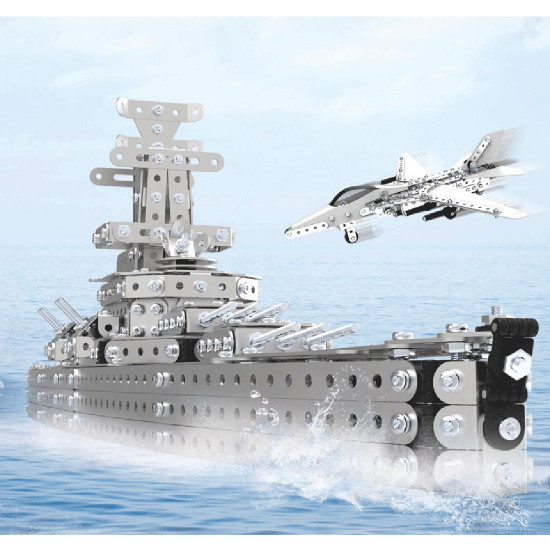 260pcs diy 3d metal battleship metal model kits