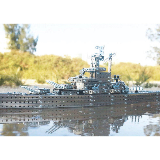 260pcs diy 3d metal battleship metal model kits