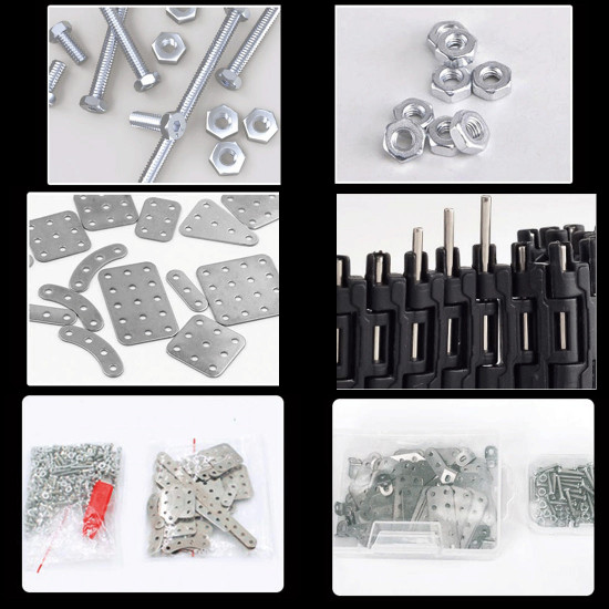 260pcs diy assembly 3d metal battleship metal model kits puzzle toys