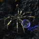 270pcs+  halloween light up mini spider model diy kits 3d metal puzzle