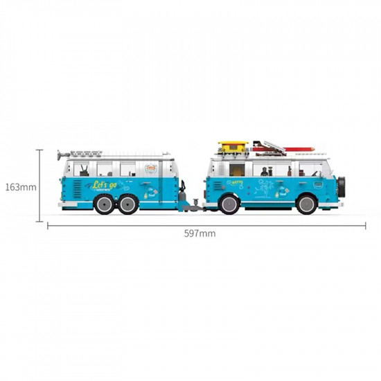 holiday campervan with trailer 2775pcs