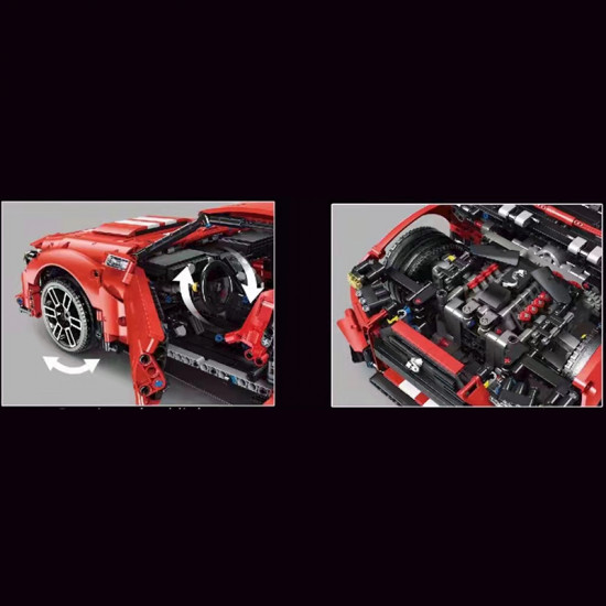 remote controlled 2022 muscle car 2813pcs