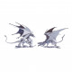 2pcs 3d ice dragon flying dragon diy assembled metal model puzzle toys