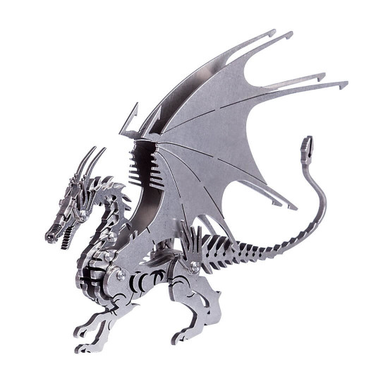 2pcs 3d ice dragon flying dragon diy assembled metal model puzzle toys