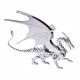 2pcs 3d ice dragon flying dragon diy assembled metal model puzzle toys