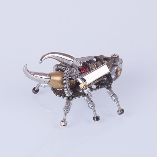 2pcs diy metal 3d desert scorpion longhorn assembly  puzzle model kit