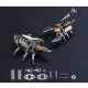 2pcs diy metal 3d desert scorpion longhorn assembly  puzzle model kit