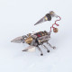 2pcs diy metal 3d desert scorpion longhorn assembly  puzzle model kit