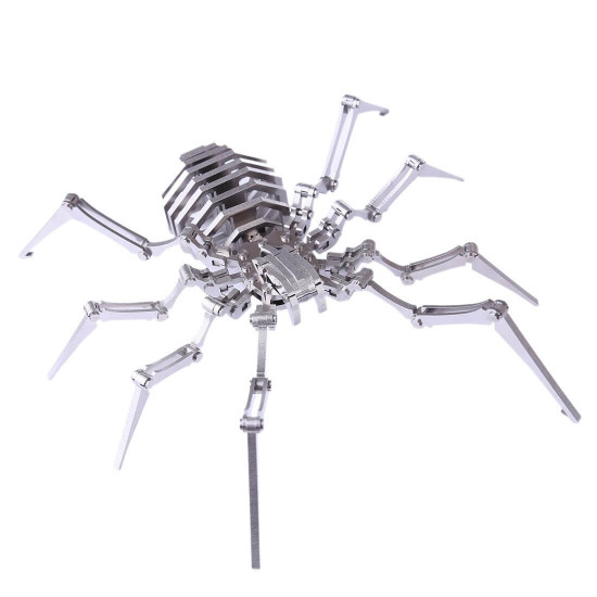 2pcs little scorpion & spider king diy stainless steel metal puzzle model