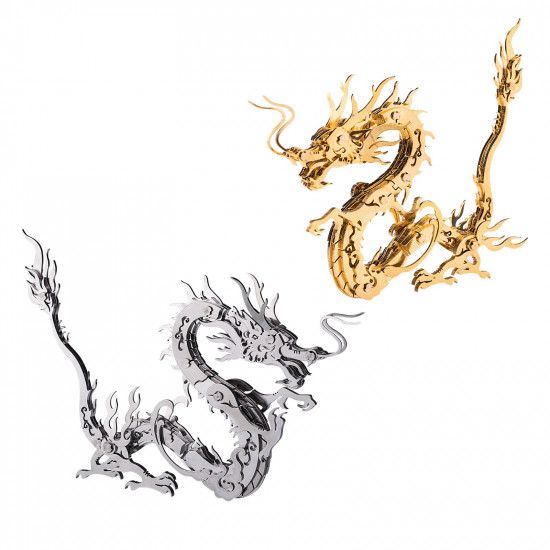 2pcs/set assembly diy metal dragon kit