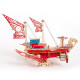 300+pcs diy fantasy airship 3d steampunk model wooden puzzle toy