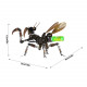 300pcs+ steampunk little mantis with glow light 3d metal insect model diy kits