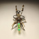 300pcs+ steampunk little mantis with glow light 3d metal insect model diy kits