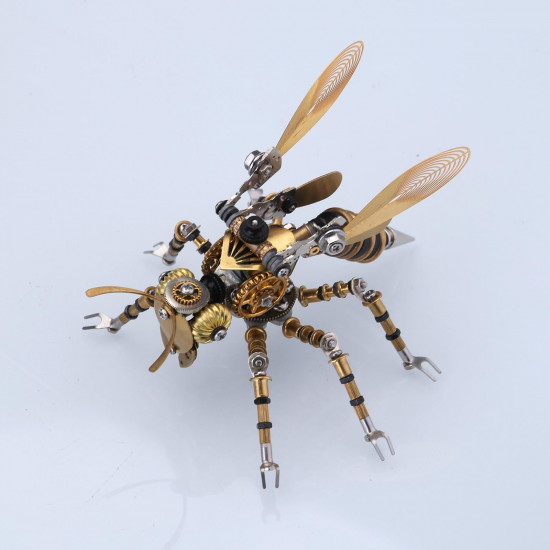 300pcs+ steampunk mechanical wasp bee 3d metal insect model