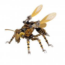 300pcs+ steampunk mechanical wasp 3d bee metal insect model