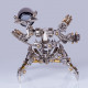 313pcs assembly 3d puzzle model magnetic chaser hunter mecha model bluetooth speakers