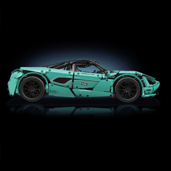 baby blue british supercar 3118pcs