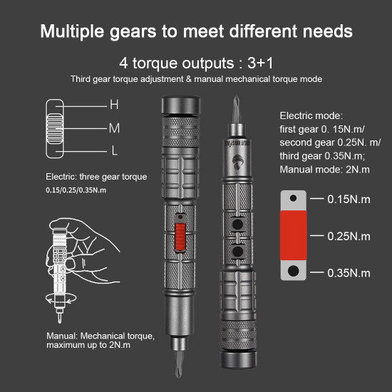 34-in-1 metal model kit tools electric precision screwdriver