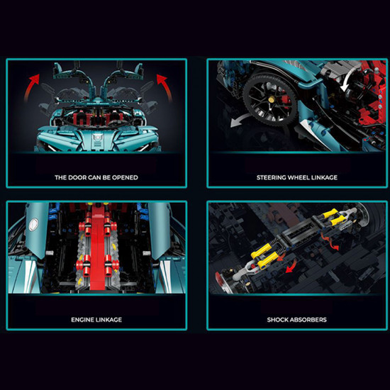 Satin Blue "Intense Emotion" Hypercar 3467pcs