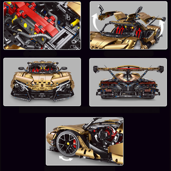 satin gold "intense emotion" hypercar 3667pcs