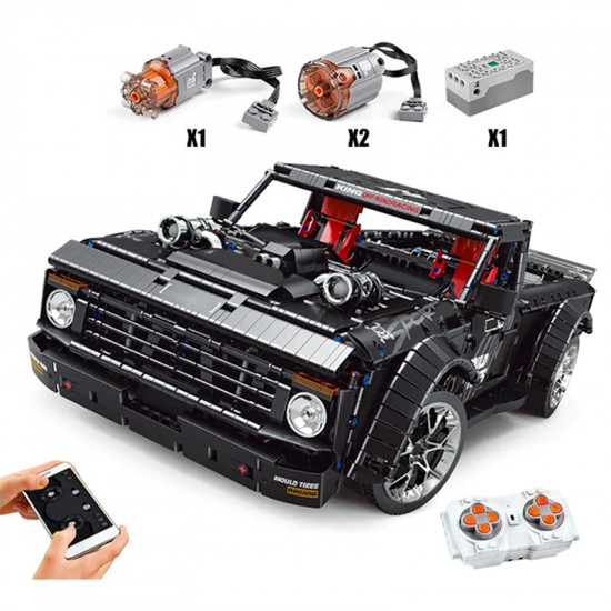 remote controlled slammed pickup truck 3694pcs