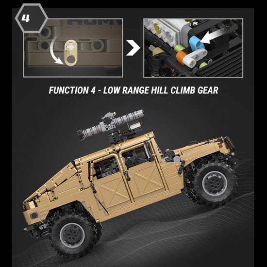 remote controlled humvee 3934pcs