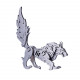 3d assembly detachable wild animal series model puzzle-horse wolf cattle