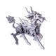 3d diy metal puzzle assembly jigsaw crafts model kit - goat beast/unicorn