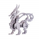 3d diy metal puzzle assembly jigsaw crafts model kit - goat beast/unicorn