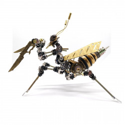 3d metal assembly diy mechanical mantis insect model puzzle kit