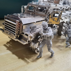 3d metal assembly model diy mine resistant vehicles mrap