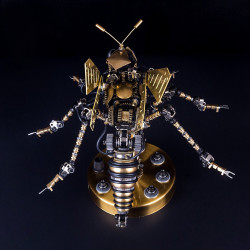 3d metal diy mechanical wasp insects puzzle model kit assembly jigsaw crafts