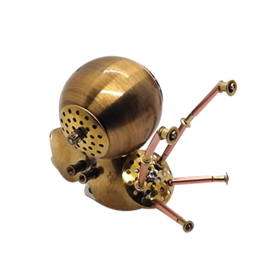 3d metal golden snail model kit assembly crafts for home decor