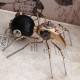 3d metal mechanical black spider assembled model handicrafts for home desk decor