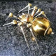 3d metal mechanical golden spider assembly model kit